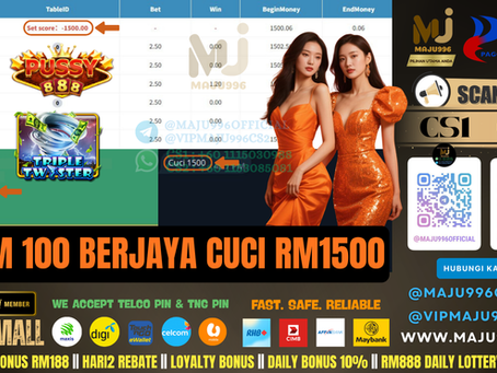 🤩Pussy888 Game 🎰Twister🎰TopUp RM100, Cuci RM1,500‼️Jom Join Now‼️