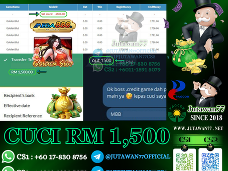 🥰Mega888 Game 🎰Golden Slut🎰 Cuci RM1,500‼️Game Sedang Bayar, Jangan Tunggu Lagi‼️