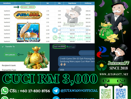 🤑Mega888 Game 🐚SeaWorld🐚 Cuci RM3,000‼️Lucky Gila Hari Ni, Dapat Cuci Besar Hari Ni‼️