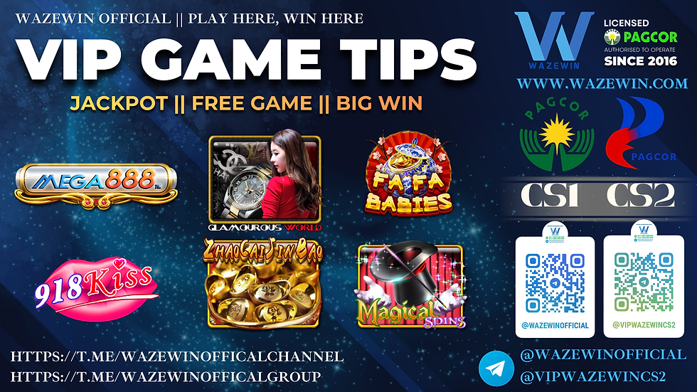 š® Game Tips Special Untuk Memberš® Dari WazeWinOfficial