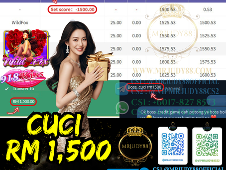 🤑918Kiss Game 🦊Wild Fox🦊 Cuci RM1,500‼️Rezeki Gila Hari Ni, Dapat Cuci Lagi‼️