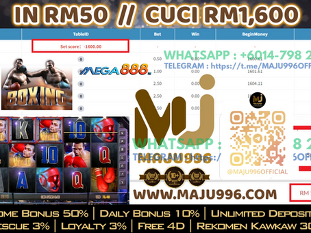 💰Mega888 Game🥊Boxing🥊TopUp RM50, Cuci RM1,600‼️Jom Join Company Maju996 Sekarang‼️