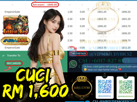 🥰Mega888 Game 🎰Emperor Gate🎰 Cuci RM1,600‼️Mari Cuba Luck Sekarang, Game Sedang Bayar‼️