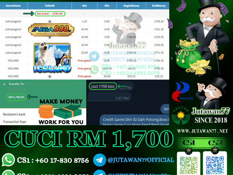 🥰Mega888 Game 🐻❄️Iceland🐻❄️ Cuci RM1,700‼️Ong Lah Hari Ni, 1 Free Spin Dapat RM1,663‼️