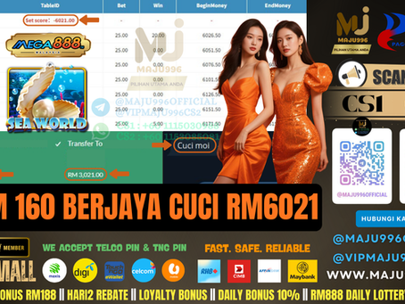 🚨Mega888 Game 🎰SeaWorld🎰 TopUp RM160, Cuci RM6,021‼️Jom Ajak Member Menang Bersama‼️