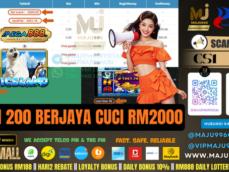 😍Mega888 Game 🐻❄️Iceland🐻❄️ TopUp RM200, Cuci RM2,000‼️Jom Join Now‼️