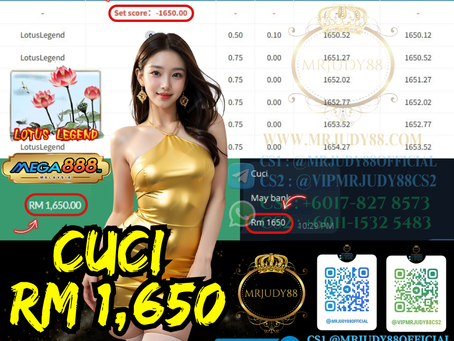 🥰Mega888 Game 🪷Lotus Legend🪷Cuci RM1,650‼️Boss Tengah Ong, Cepat Main Sekarang‼️
