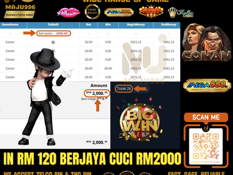 🥰Mega888 Game 🎰Conan🎰 TopUp RM120, Cuci RM2,000‼️Jom Ajak Kwn Main Bersama‼️