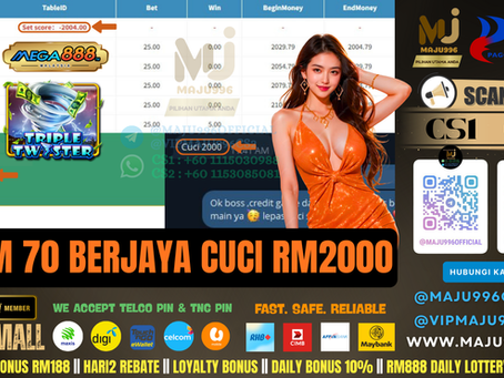 🥳Mega888 Game 🌪️Twister🌪️TopUp RM70, Cuci RM2,000‼️Game Sedang Longgar,Mari Ajak Kwn Main Bersama‼️