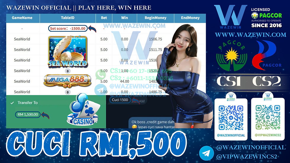 😍Mega888 Game 🐚SeaWorld🐚 Cuci RM1,500‼️Jom Main Sekarang‼️