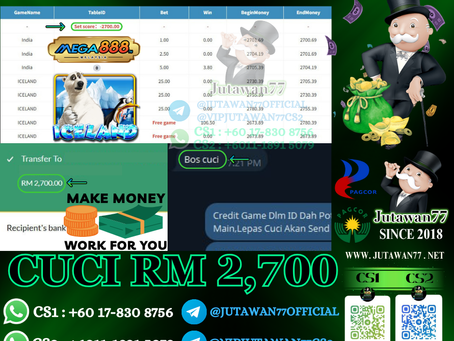 🤑Mega888 Game 🐻‍❄️Iceland🐻‍❄️ Cuci RM2,700‼️Game Bayar Lagi , Boss Ong Lah Dapat Free Game‼️