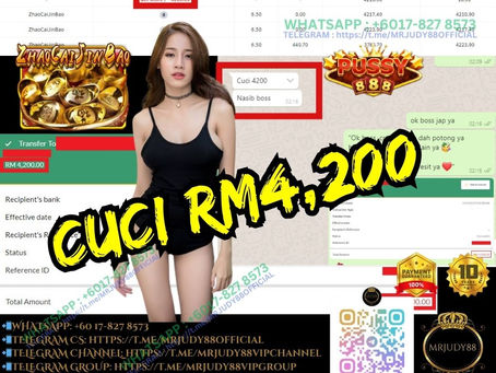 🔥Bossku Berjaya Cuci Besar RM 4,200🔥 Tahniah Bossku 🎆Dapat Ong Di‼️Pussy888 Game 🪙Zhao Cai Jin Bao🪙Cepat Chat Amoi Sekarang‼️