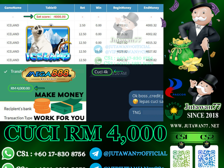 🎉Mega888 Game 🐻❄️Iceland🐻❄️ Cuci RM4,000‼️Game Sedang Bayar, Jangan Lepas Peluang Ni‼️