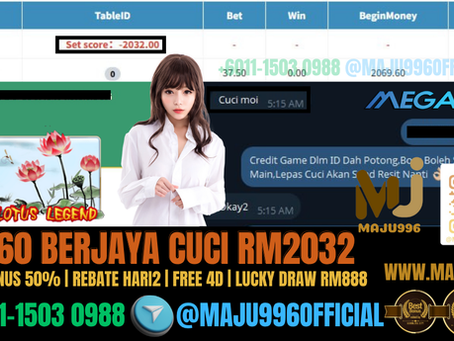 🚨Mega888 Game 👾Lotus Legend👾Cuci Rm2,032‼️Boss tengah ONGG‼️ Jangan Lambat Lagi‼️