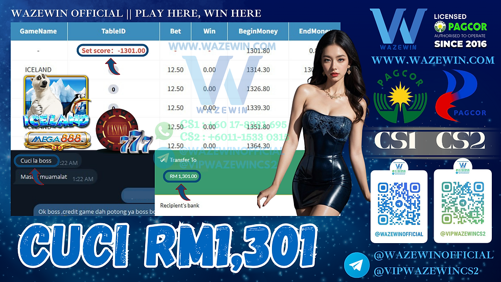 🥰Mega888 Game 🐻❄️Iceland🐻❄️ Cuci RM1,301‼️Boss Tengah Ong Lah, Cepat Cuba Luck Sekarang‼️