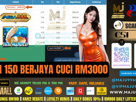 😍Mega888 Game 🐚SeaWorld🐚 TopUp RM150, Cuci RM3,000‼️Game Sedang Bayar, Cuba Luck Sekarang‼️