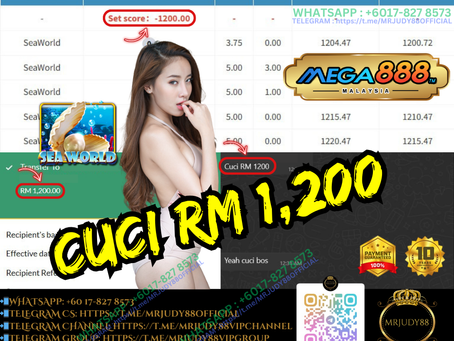 🤩Mega888 Game 🐚Sea World🐚 Cuci RM1,200‼️Cepat Chat Amoi Dapat ID Sekarang.