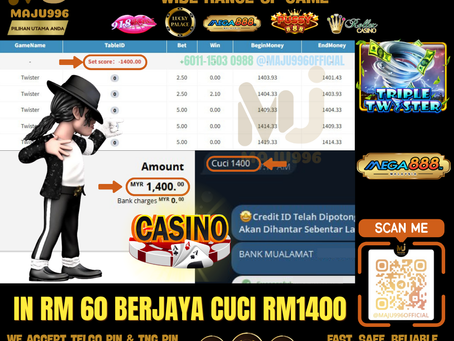 🎰Mega888 Game 🌪️Twister🌪️TopUp Rm60, Cuci Rm1,400‼️Game Sedang Longgar‼️Cepat Dapat ID Ong Sekarang‼️