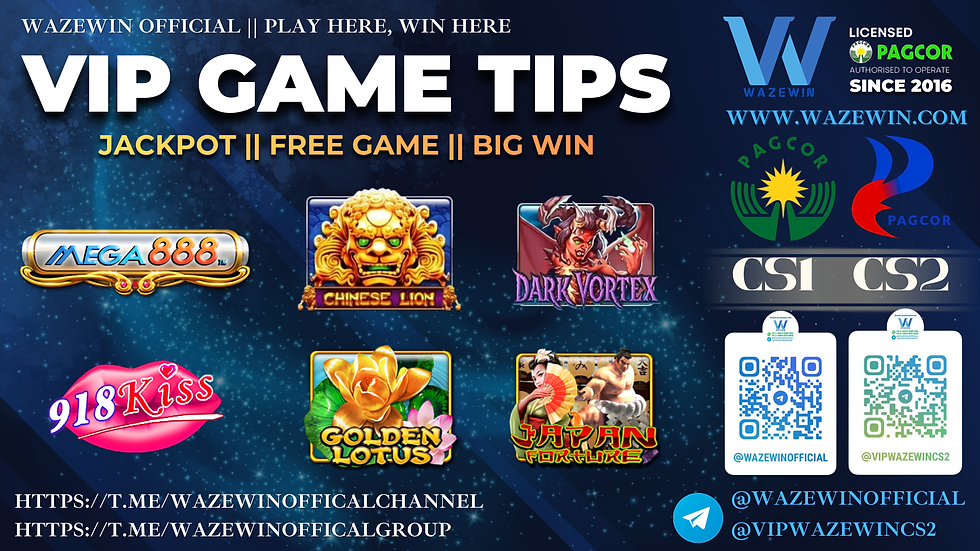 š® Game Tips Special Untuk Memberš® Dari WazeWinOfficial