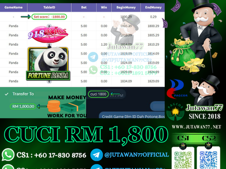 🤑918Kiss Game 🐼Fortune Panda🐼 Cuci RM1,800‼️Cuba Luck Sekarang, Game Senang Menang‼️