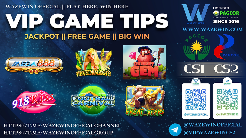 đŽ Game Tips Special Untuk MemberđŽ Dari WazeWinOfficial