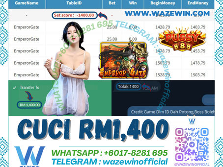 😍Gila Betul Bossku❗Pussy888 Game 🎰Emperor Gate🎰 Cuci RM1,400‼️Jom Main Sekarang‼️