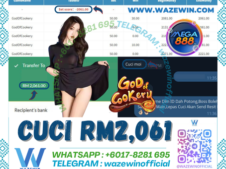 💰Bukan Main2 Bossku‼️ Mega888 Game 👨🍳God Of Cookery👨🍳 Bet Kecik Kena Gila‼️ Cuci Rm2,061‼️ Jom Try Sekarang‼️