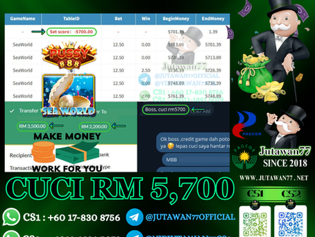 🤑Pussy888 Game 🐚SeaWorld🐚 Cuci RM5,700‼️Game Sedang Bayar, Jangan Lepas Rezeki Ni‼️