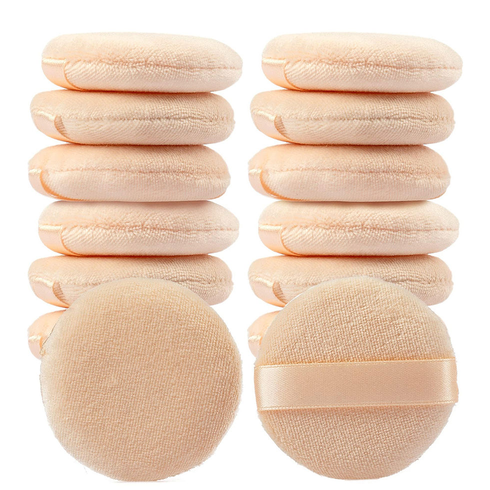 Miniatura: 3/5/10 pçs cosméticos pó puff compacto algodão fundação puffs esponja maci