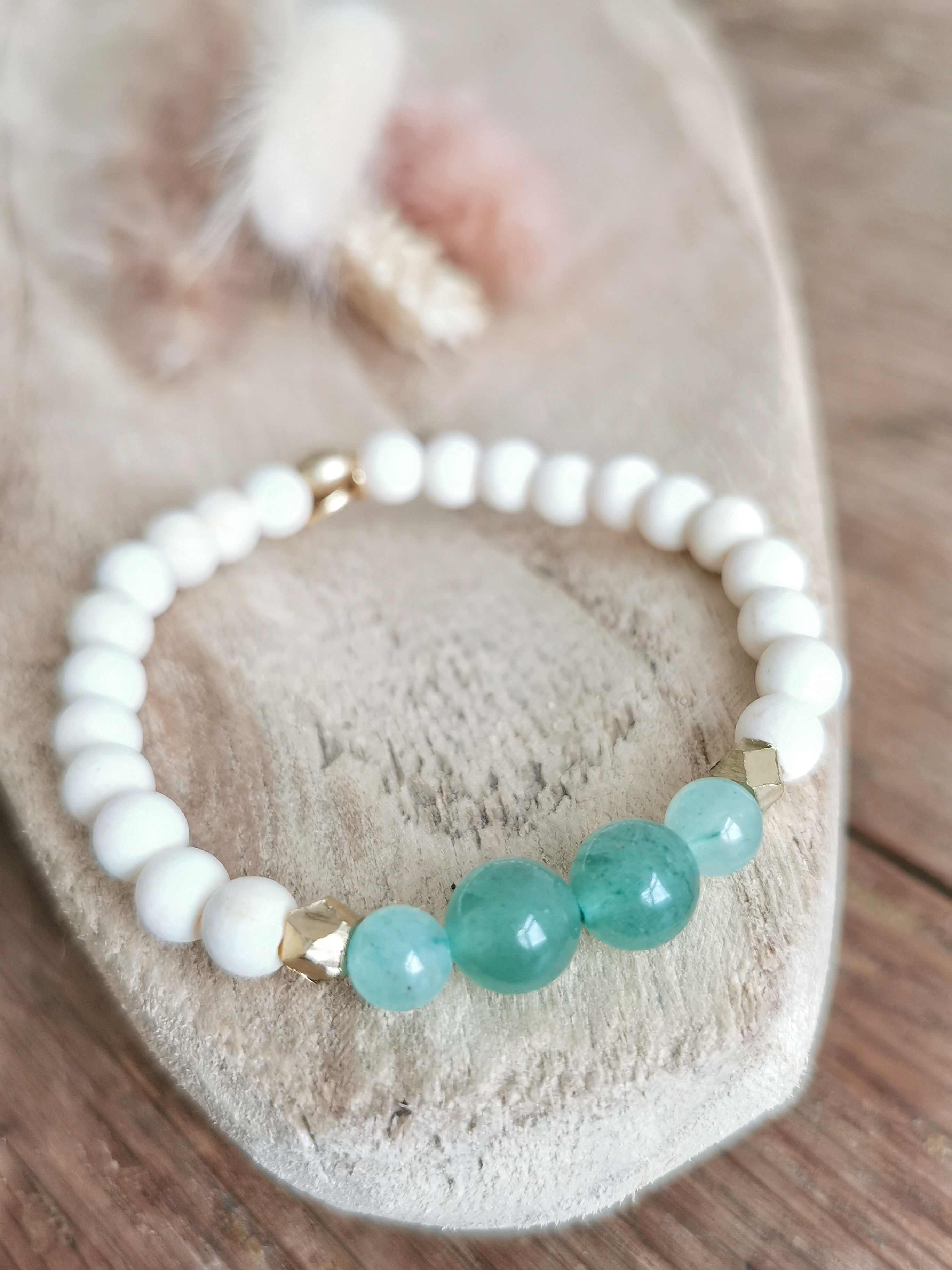 Mala Armband I Sandelholz & Aventurin I Mut & Optimismus