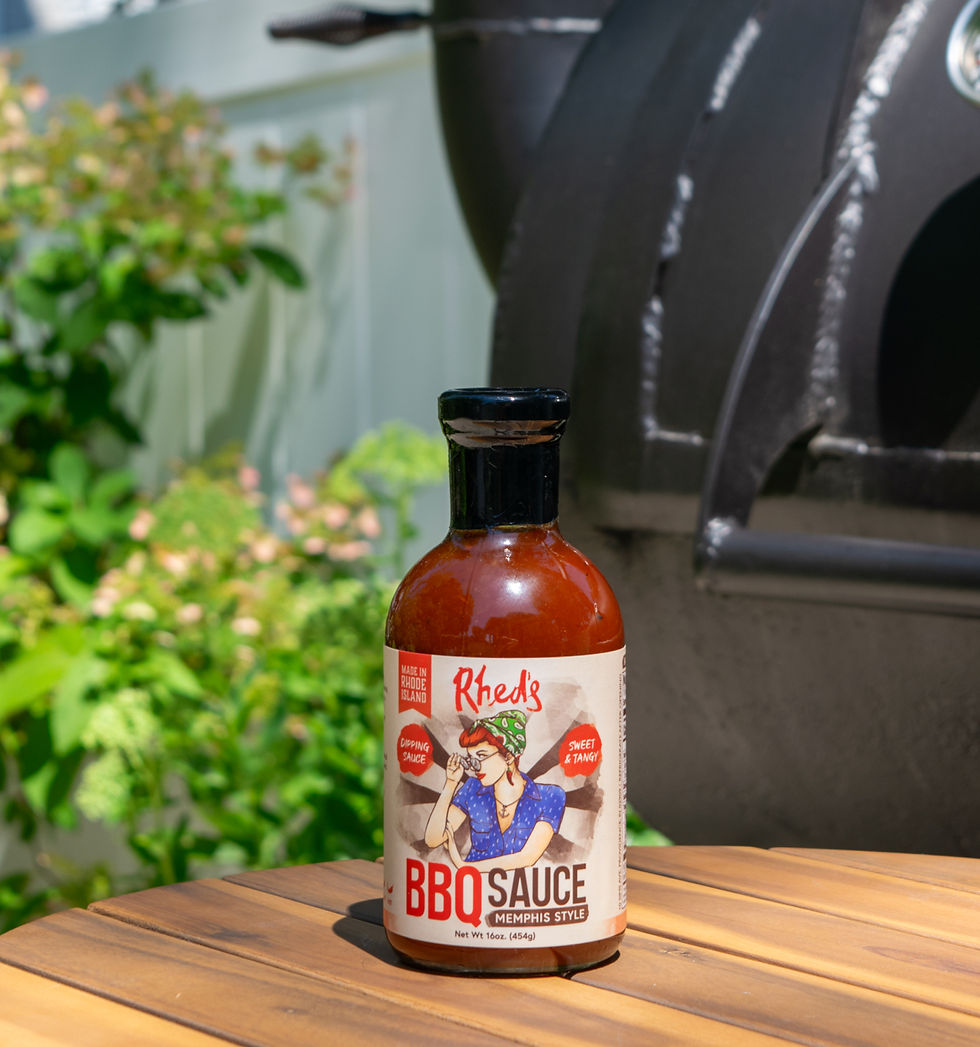 Thumbnail: Rhed's - Memphis Style BBQ Sauce - 16oz next to the smoker