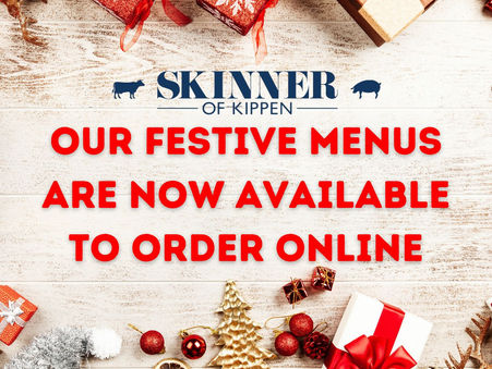 Festive Menus Now Available