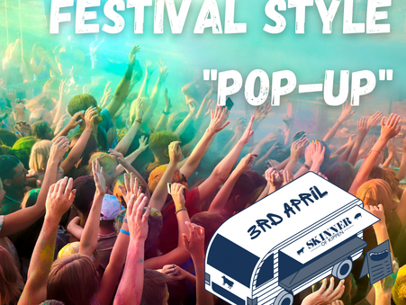 Join us this Saturday 3rd April/12 - 4pm at our Festival Style "Pop-Up"