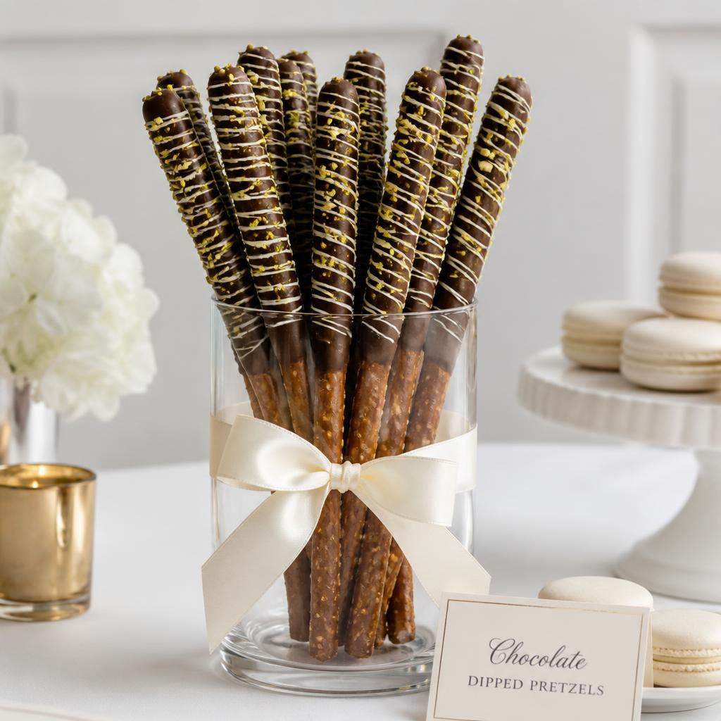 12 Dipped Pretzels