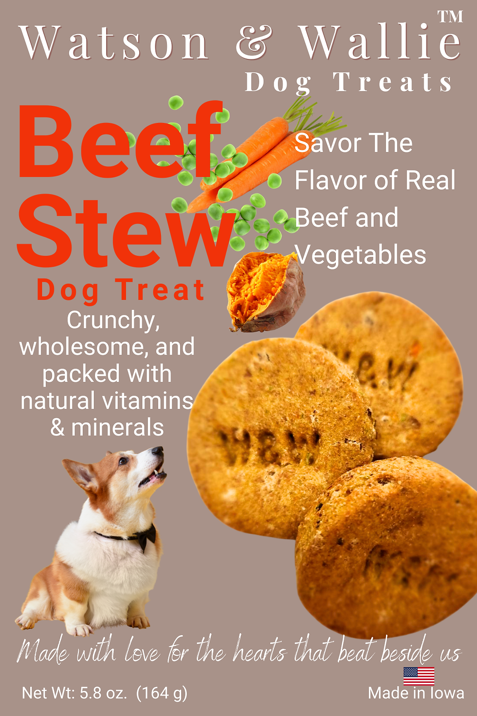 Beef Stew Crunchy Dog Treats