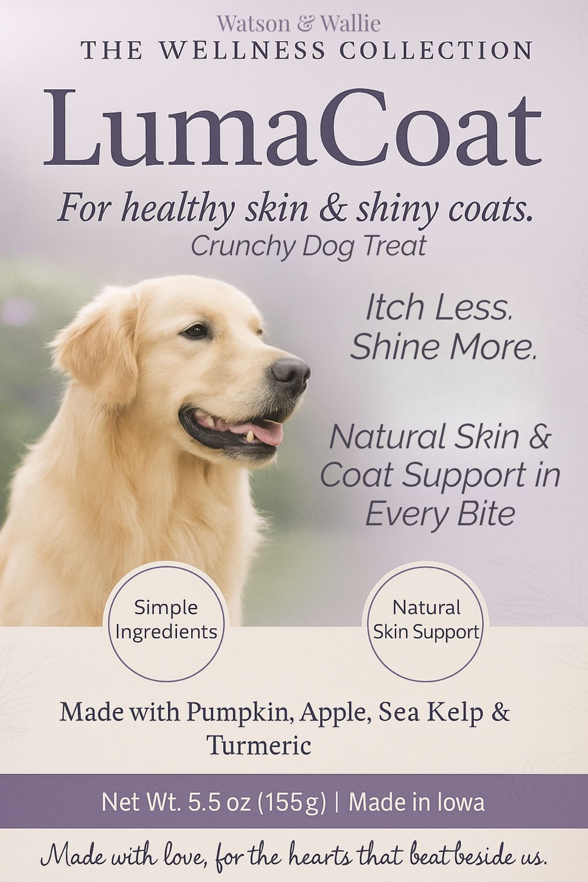 LumaCoat Itch Less, Shine More Crunchy Dog Treat
