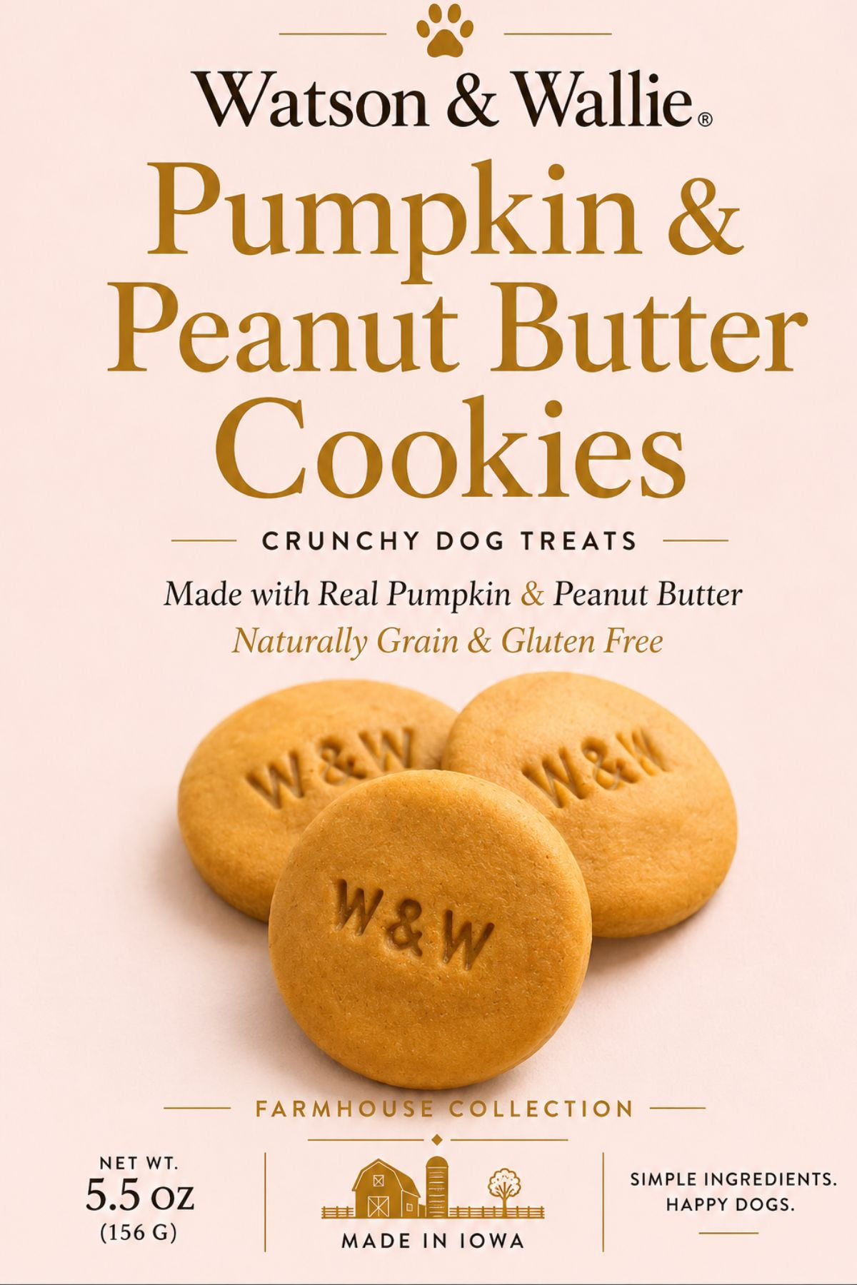 Pumpkin & Peanut Butter – Crunchy Dog Treat