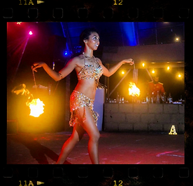 LA Bollywood Dancer Shannon D'Souza fire poi dancing