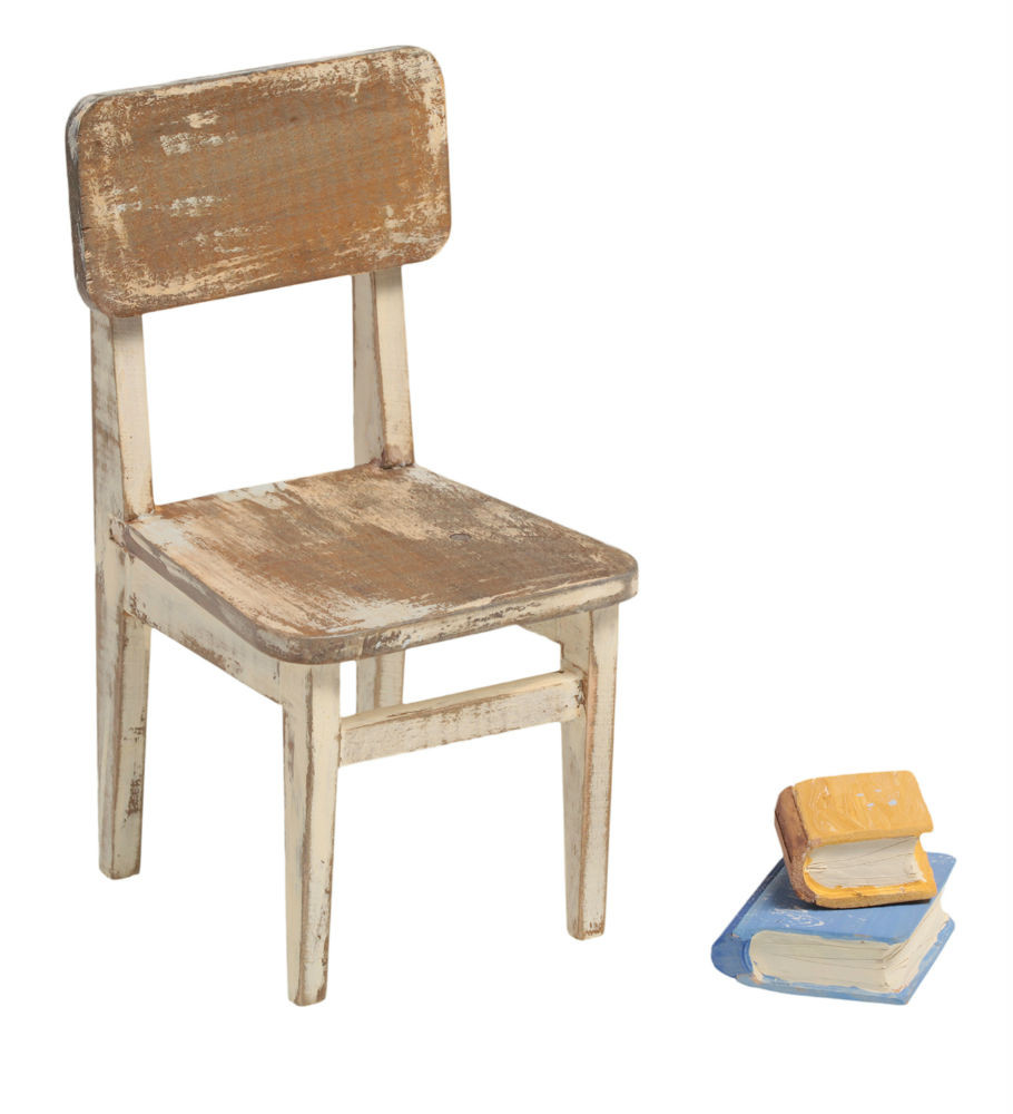 Thumbnail: Дерев'яний вінтажний стілець / Miniature Vintage Chair