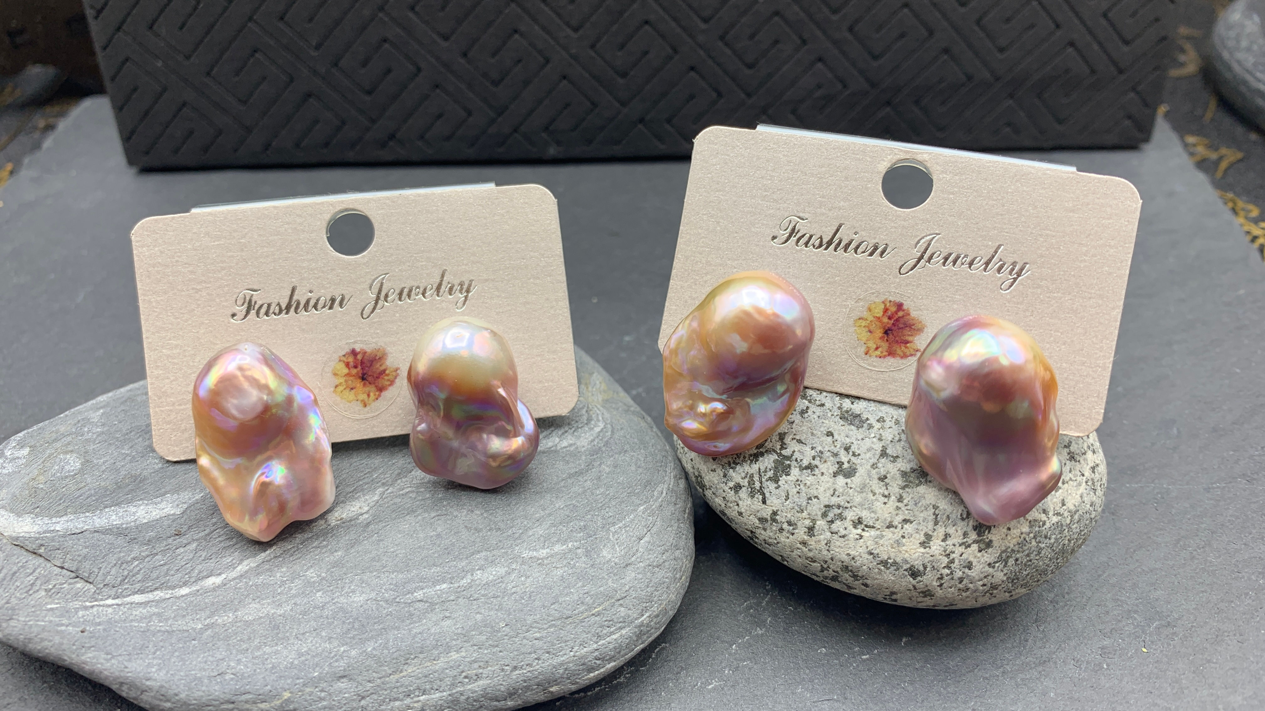 大巴洛克珍珠耳環