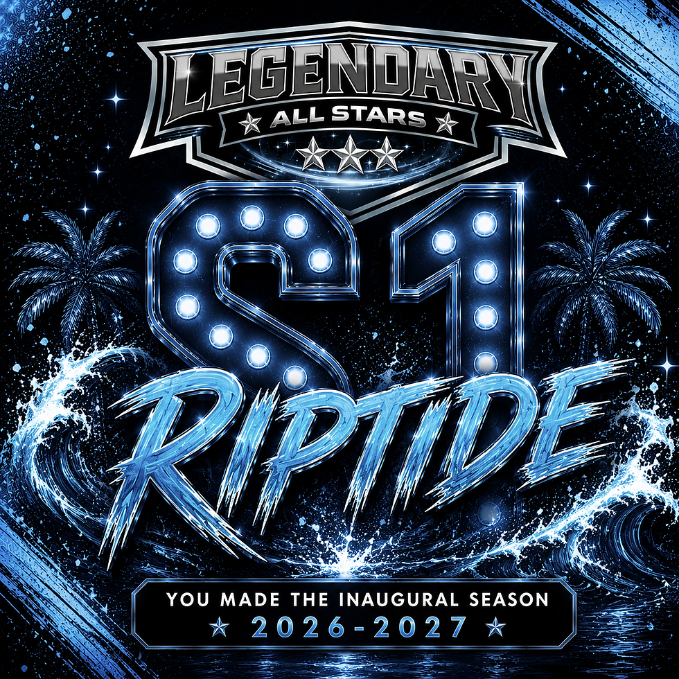 Legendary AllStars C1 Riptide 2026-2027 inaugural season logo