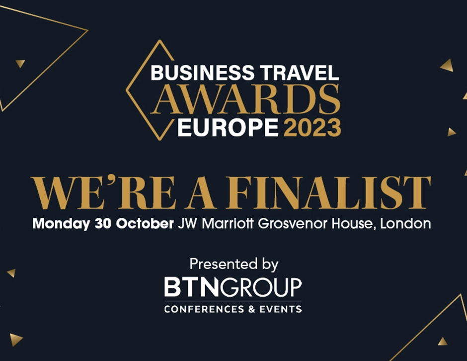 Agiito finalist tile for business travel awards europe 2023