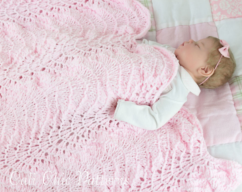 Isabella Knit Baby Blanket Pattern 150