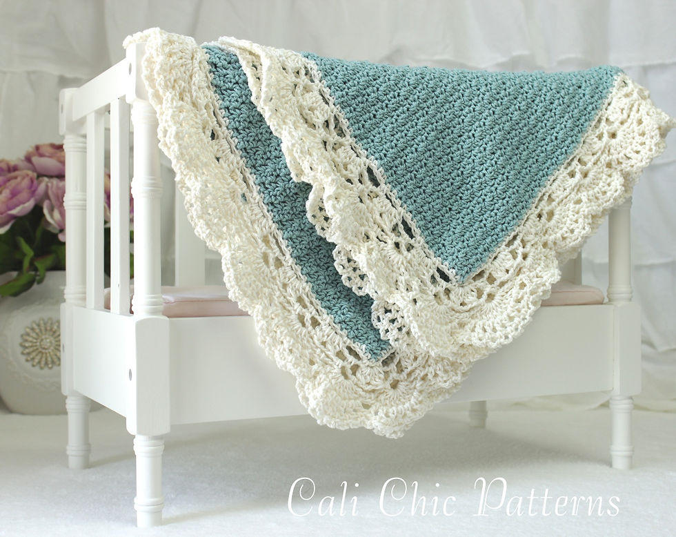 Claire Crochet Baby Blanket Pattern 144