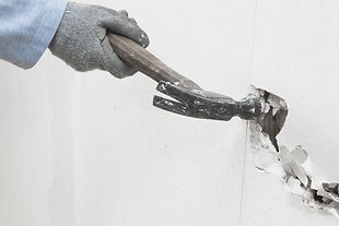 Démolition mur