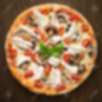 Mushroom Tomato Pizza