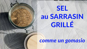 Sel au sarrasin grillé, comme un gomasio