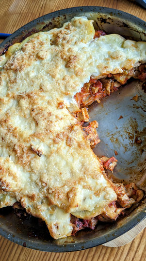 Comme une moussaka, sans aubergines, sans (trop de) préparation !