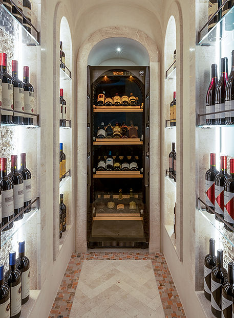 Wine cellar creative design in Italy