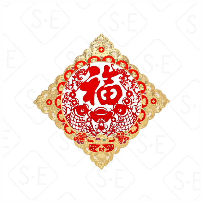 縮圖：賀年精雕方貼_福字0212
